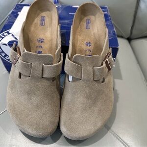 Birkenstock Boston Taupe Footwear New In Box